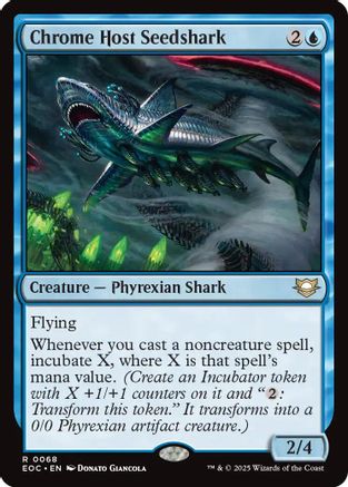 Chrome Host Seedshark (EOC-068) [Commander: Edge of Eternities]