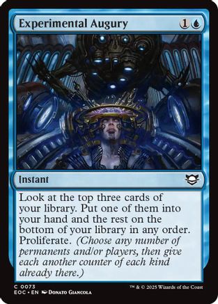 Experimental Augury (EOC-073) [Commander: Edge of Eternities]