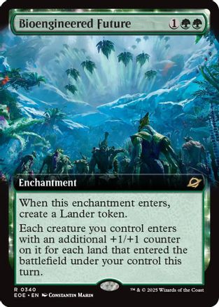 Bioengineered Future (Extended Art) (EOE-340) [Edge of Eternities] Foil