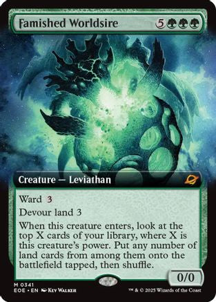 Famished Worldsire (Extended Art) (EOE-341) [Edge of Eternities] Foil