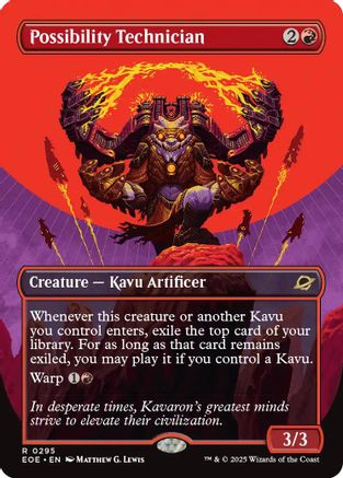 Possibility Technician (Borderless) (EOE-295) [Edge of Eternities] Foil