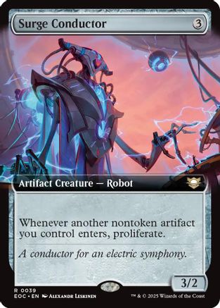 Surge Conductor (Extended Art) (EOC-039) [Commander: Edge of Eternities]