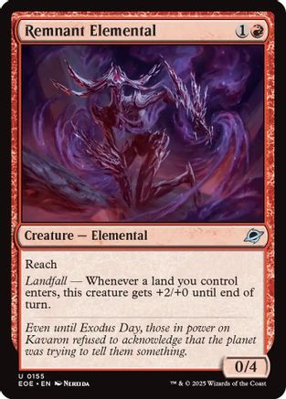 Remnant Elemental (EOE-155) [Edge of Eternities] Foil