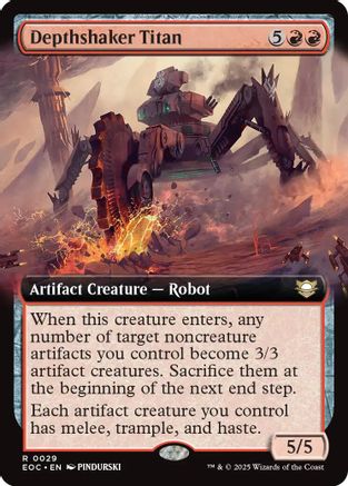 Depthshaker Titan (Extended Art) (EOC-029) [Commander: Edge of Eternities]