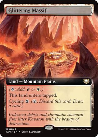 Glittering Massif (Extended Art) (EOC-042) [Commander: Edge of Eternities]