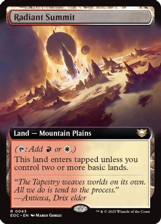 Radiant Summit (Extended Art) (EOC-043) [Commander: Edge of Eternities]