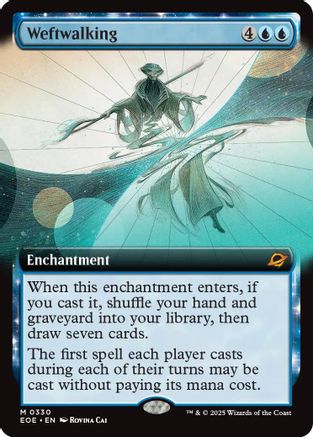 Weftwalking (Extended Art) (EOE-330) [Edge of Eternities]