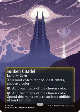 Sunken Citadel (EOS-086) (Borderless) [Edge of Eternities: Stellar Sights] Foil