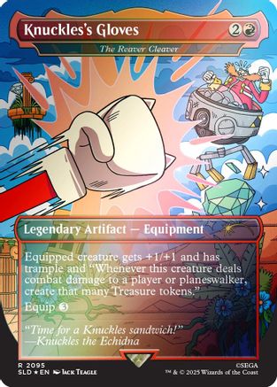 Knuckles's Gloves - The Reaver Cleaver (Rainbow Foil) (SLD-2095) [Secret Lair Drop Series] Foil
