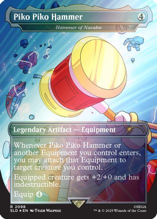 Piko Piko Hammer - Hammer of Nazahn (Rainbow Foil) (SLD-2098) [Secret Lair Drop Series] Foil