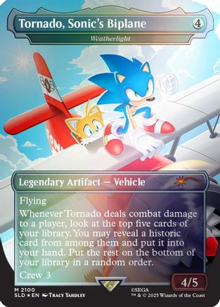 Tornado, Sonic's Biplane - Weatherlight (Rainbow Foil) (SLD-2100) [Secret Lair Drop Series] Foil