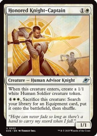 Honored Knight-Captain (EOE-022) [Edge of Eternities]