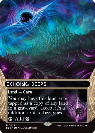 Echoing Deeps (EOS-103) (Borderless) (Galaxy Foil) [Edge of Eternities: Stellar Sights] Foil