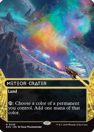Meteor Crater (EOS-026) (Borderless) [Edge of Eternities: Stellar Sights] Foil