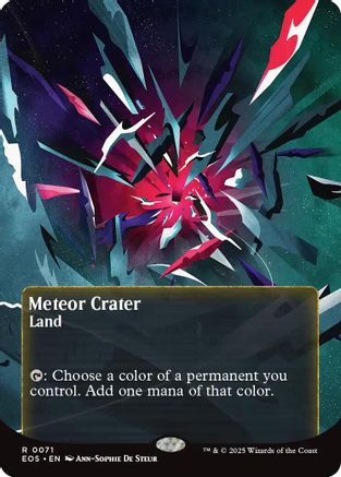 Meteor Crater (EOS-071) (Borderless) [Edge of Eternities: Stellar Sights]