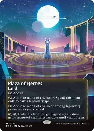 Plaza of Heroes (EOS-078) (Borderless) [Edge of Eternities: Stellar Sights]