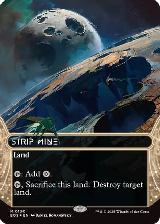 Stripe Mine (EOS-130) (Borderless) (Galaxy Foil) [Edge of Eternities: Stellar Sights] Foil