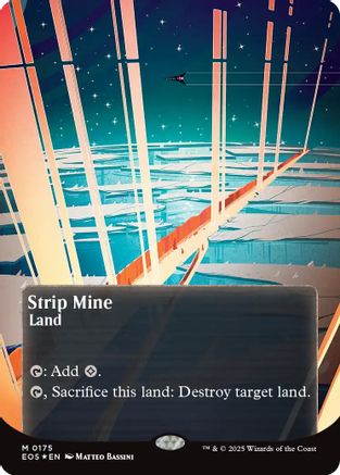 Stripe Mine (EOS-175) (Borderless) (Galaxy Foil) [Edge of Eternities: Stellar Sights] Foil