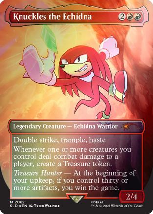 Knuckles the Echidna (Rainbow Foil) (SLD-2082) [Secret Lair Drop Series] Foil