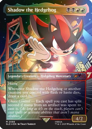 Shadow the Hedgehog (Rainbow Foil) (SLD-2086) [Secret Lair Drop Series] Foil