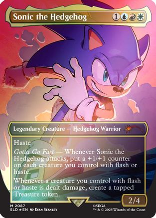 Sonic the Hedgehog (Rainbow Foil) (SLD-2087) [Secret Lair Drop Series] Foil