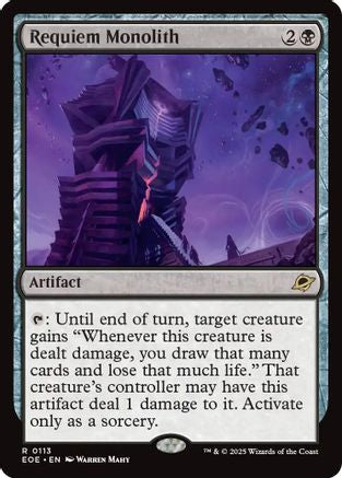 Requiem Monolith (EOE-113) [Edge of Eternities] Foil
