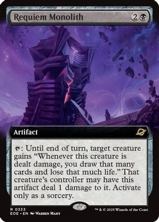 Requiem Monolith (Extended Art) (EOE-333) [Edge of Eternities]