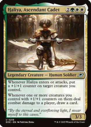 Haliya, Ascendant Cadet (EOE-218) [Edge of Eternities] Foil