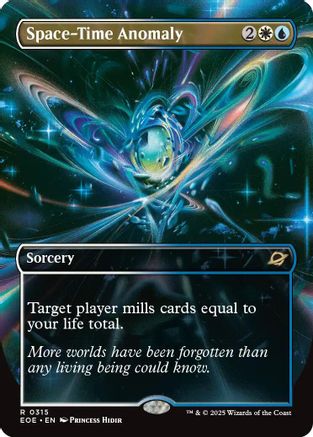 Space-Time Anomaly (Borderless) (EOE-315) [Edge of Eternities] Foil