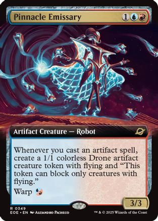 Pinnacle Emissary (Extended Art) (EOE-349) [Edge of Eternities] Foil