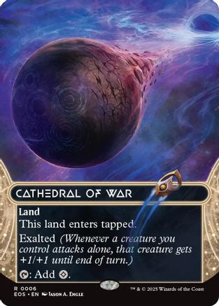 Cathedral of War (EOS-006) (Borderless) [Edge of Eternities: Stellar Sights] Foil