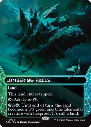 Lumbering Falls (EOS-024) (Borderless) [Edge of Eternities: Stellar Sights] Foil