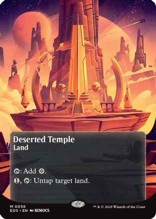 Deserted Temple (EOS-056) (Borderless) [Edge of Eternities: Stellar Sights] Foil
