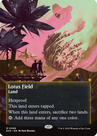 Lotus Field (EOS-068) (Borderless) [Edge of Eternities: Stellar Sights]