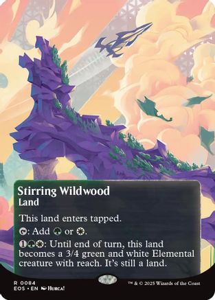 Stirring Wildwood (EOS-084) (Borderless) [Edge of Eternities: Stellar Sights]