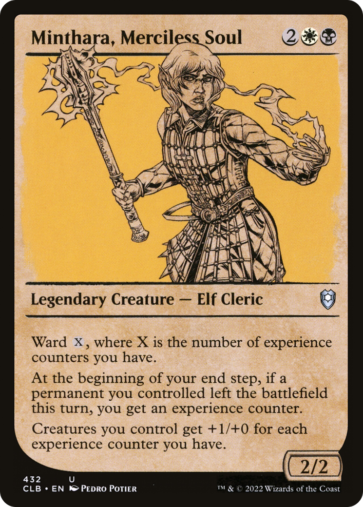 Minthara, Merciless Soul (Showcase) (CLB-432) [Commander Legends: Battle for Baldur's Gate] Foil