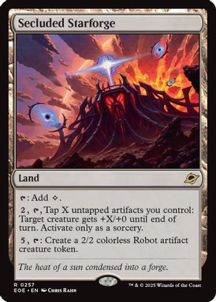 Secluded Starforge (EOE-257) [Edge of Eternities] Foil