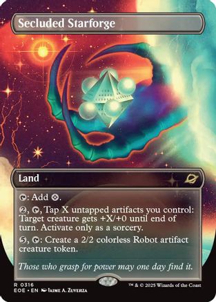 Secluded Starforge (Borderless) (EOE-316) [Edge of Eternities]