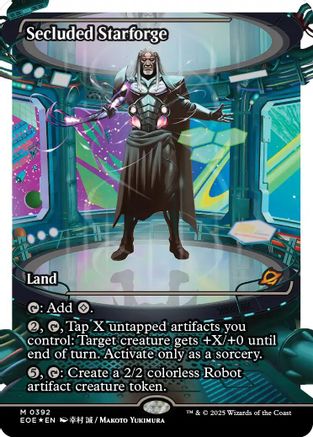 Secluded Starforge (Showcase) (Fracture Foil) (EOE-392) [Edge of Eternities] Foil