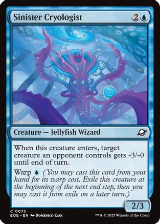 Sinister Cryologist (EOE-075) [Edge of Eternities] Foil
