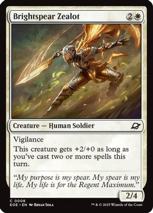 Brightspear Zealot (EOE-008) [Edge of Eternities] Foil