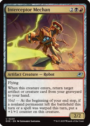 Interceptor Mechan (EOE-220) [Edge of Eternities] Foil