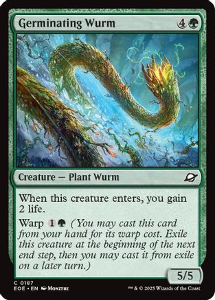 Germinating Wurm (EOE-187) [Edge of Eternities] Foil