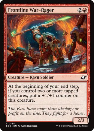 Frontline War-Rager (EOE-134) [Edge of Eternities] Foil