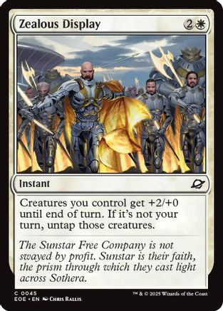 Zealous Display (EOE-045) [Edge of Eternities] Foil