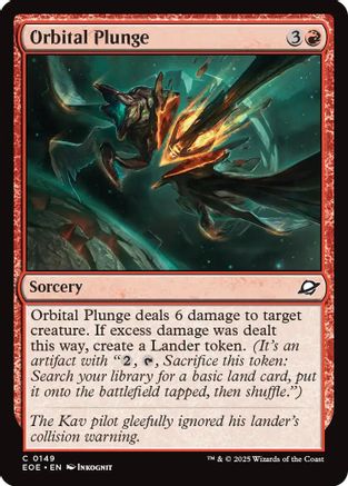 Orbital Plunge (EOE-149) [Edge of Eternities] Foil