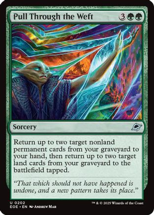 Pull Through the Weft (EOE-202) [Edge of Eternities] Foil