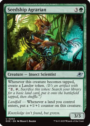 Seedship Agrarian (EOE-204) [Edge of Eternities] Foil