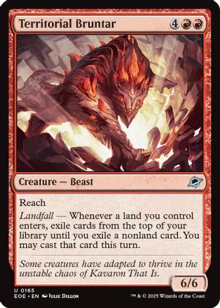 Territorial Bruntar (EOE-165) [Edge of Eternities] Foil