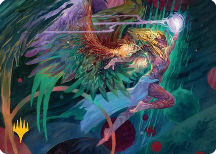 Exalted Sunborn Art Card (Gold-Stamped Signature) (AAEOE-003) [Art Series: Edge of Eternities]